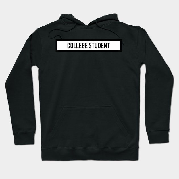 College Student Hoodie by emilykroll